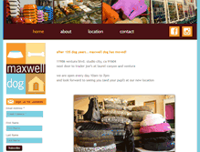 Tablet Screenshot of maxwelldog.com
